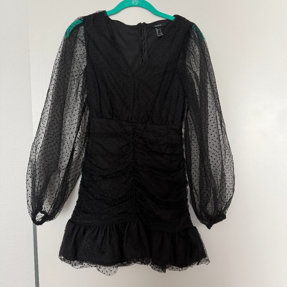 Black Polka Dot Dress, Small